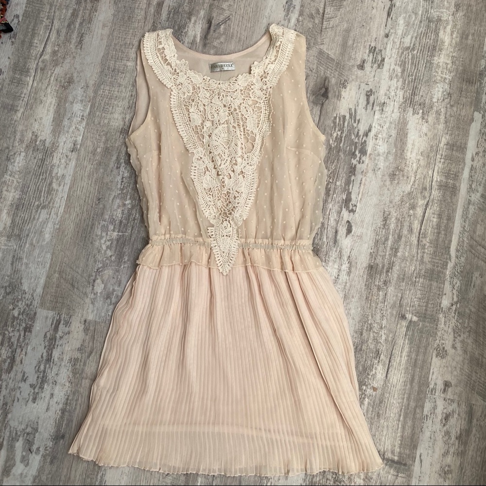 Farinelli • Lace Dress with Pleated Skirt